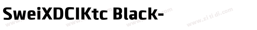 SweiXDCIKtc Black字体转换